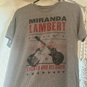 Miranda Lambert gray concert t shirt. Sized not on shirt but fits small/medium